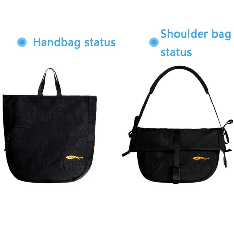 AFISHTOUR FC2001L Leisure Waterproof Messenger Bag, Size: Small (Black)