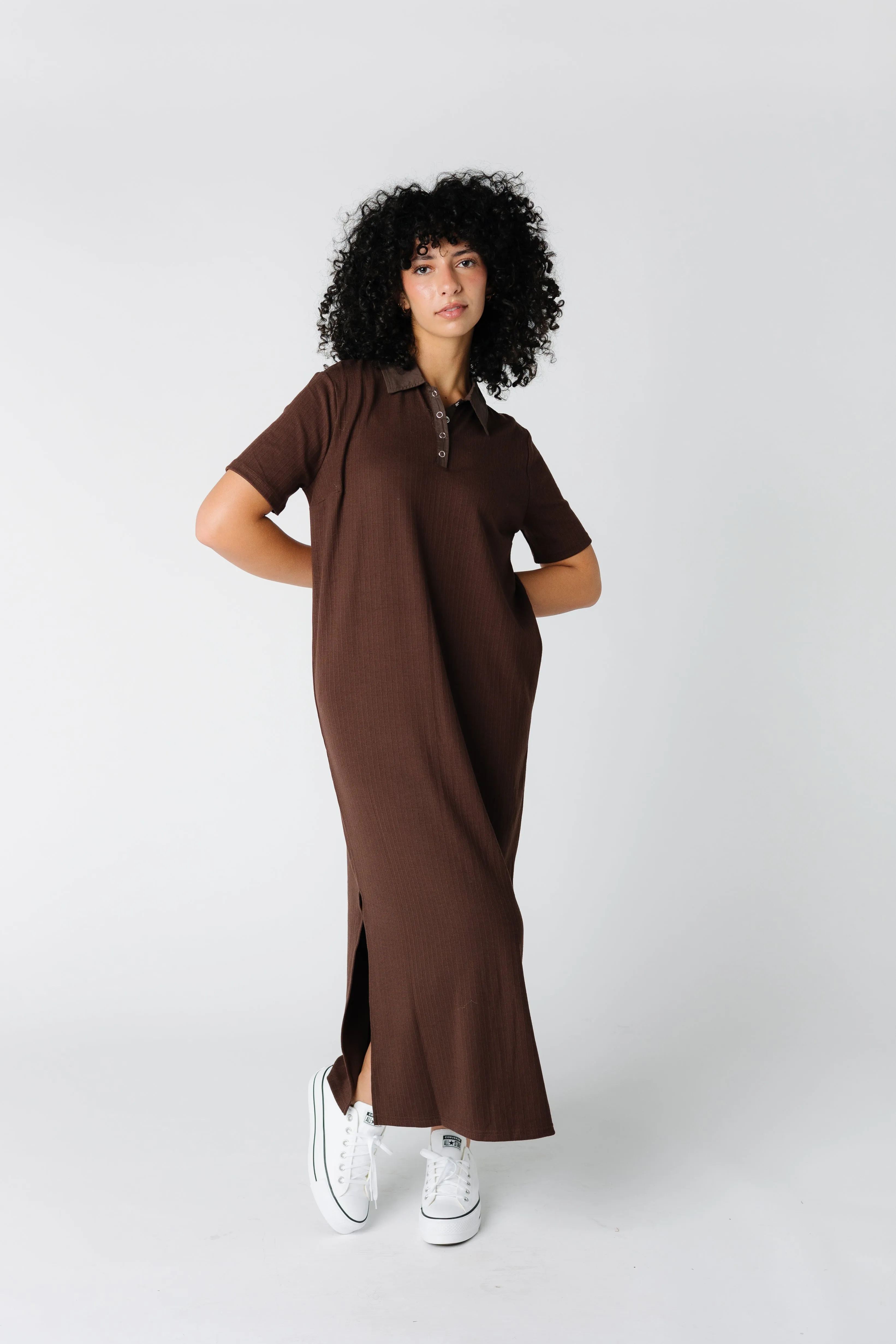 Ainsley Button Down Sweater Dress