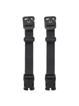 Black Ember Short Compression Straps Jet Black (Set of Two)