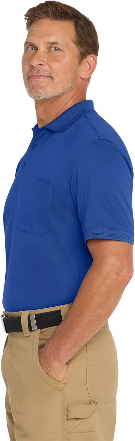 CornerStone Unisex Industrial Snag-Proof Pique Pocket Polo | Short Sleeve Collared Shirt for Men & Women, Relaxed Fit