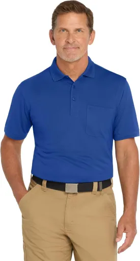 CornerStone Unisex Industrial Snag-Proof Pique Pocket Polo | Short Sleeve Collared Shirt for Men & Women, Relaxed Fit