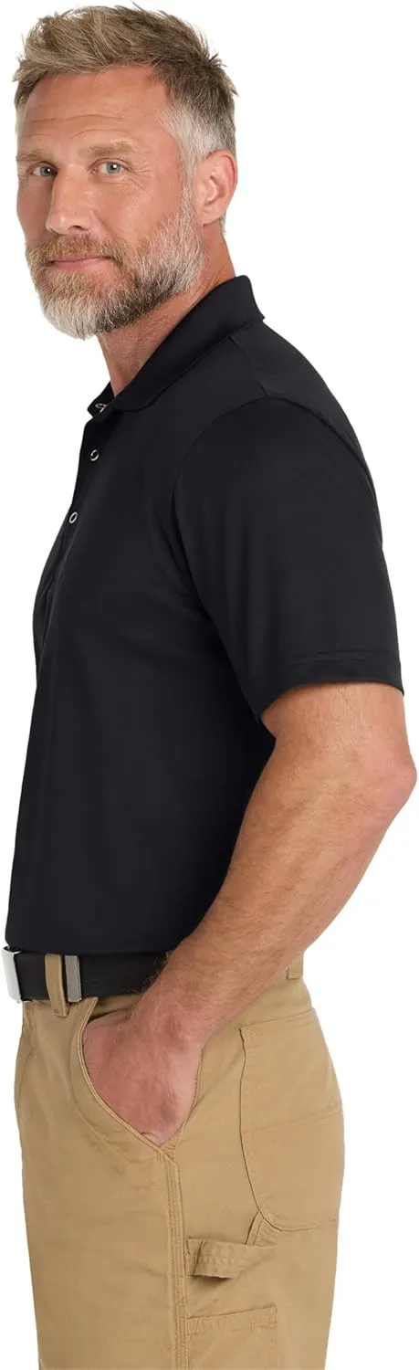 CornerStone Unisex Micropique Gripper Polo | Short Sleeve Collared Shirt for Men & Women, Lightweight Fit Top for Work & Golf