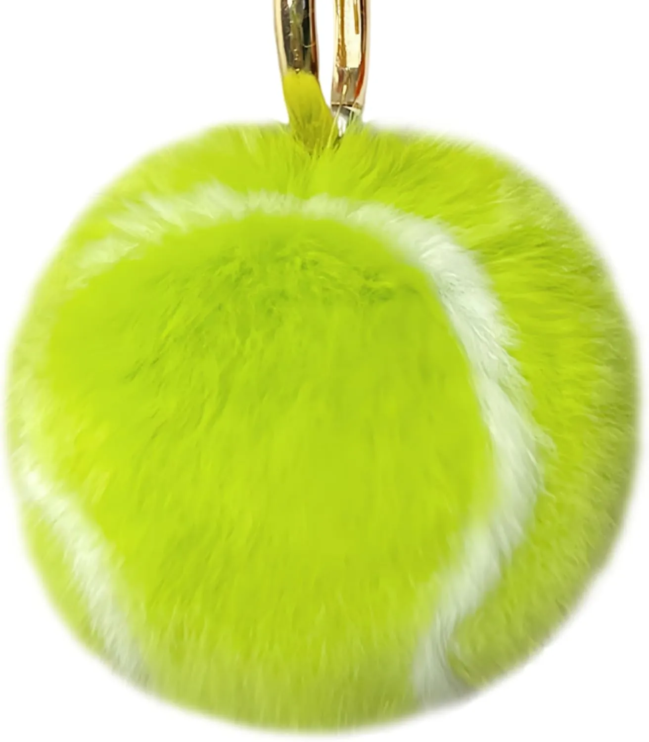 Cute Fluffy Tennis Keychain Plush Pendant Ball Key Rings Soft Pompom Keychain for backpack Handbag Purse Charms