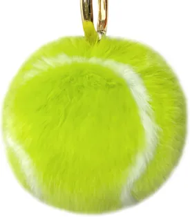 Cute Fluffy Tennis Keychain Plush Pendant Ball Key Rings Soft Pompom Keychain for backpack Handbag Purse Charms