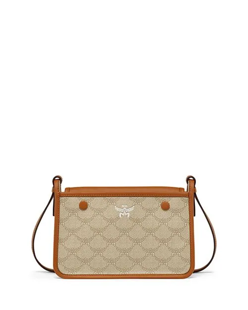 Himmel Lauretos MCM Small Shoulder Bag, Tan/Beige