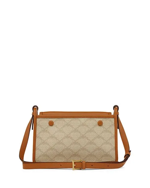 Himmel Lauretos MCM Small Shoulder Bag, Tan/Beige