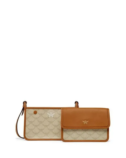 Himmel Lauretos MCM Small Shoulder Bag, Tan/Beige
