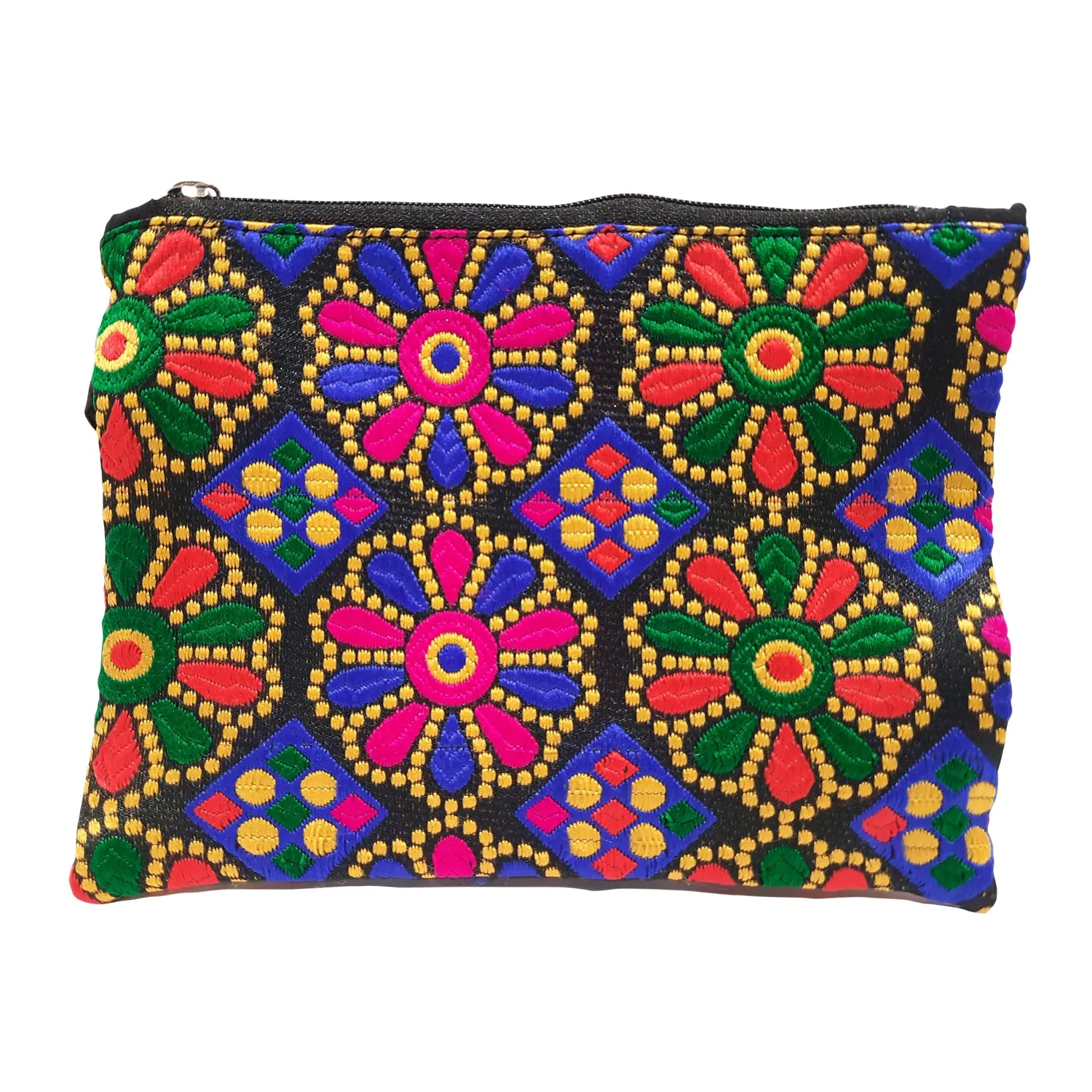 Jacquard Silk Pouch