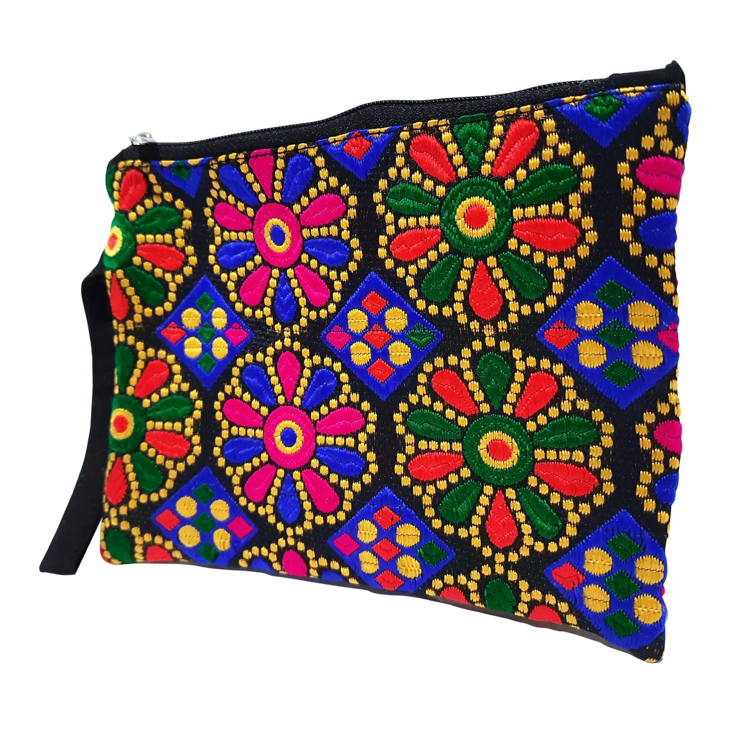 Jacquard Silk Pouch
