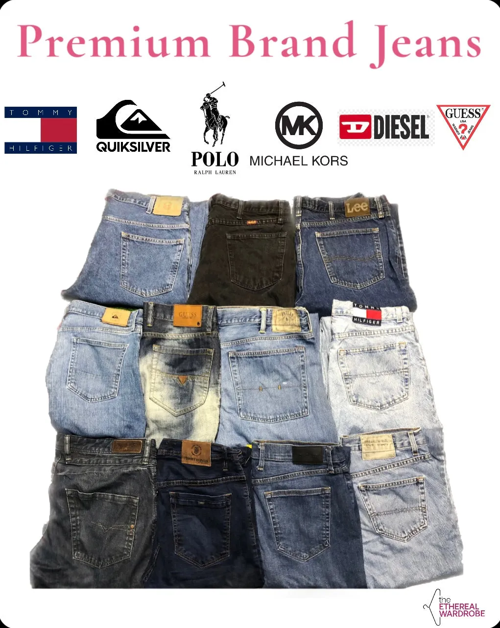 Premium Brand Jeans Polo Ralph Lauren Michael Kors Diesel Guess Quicksilver Tommy Hilfiger and others