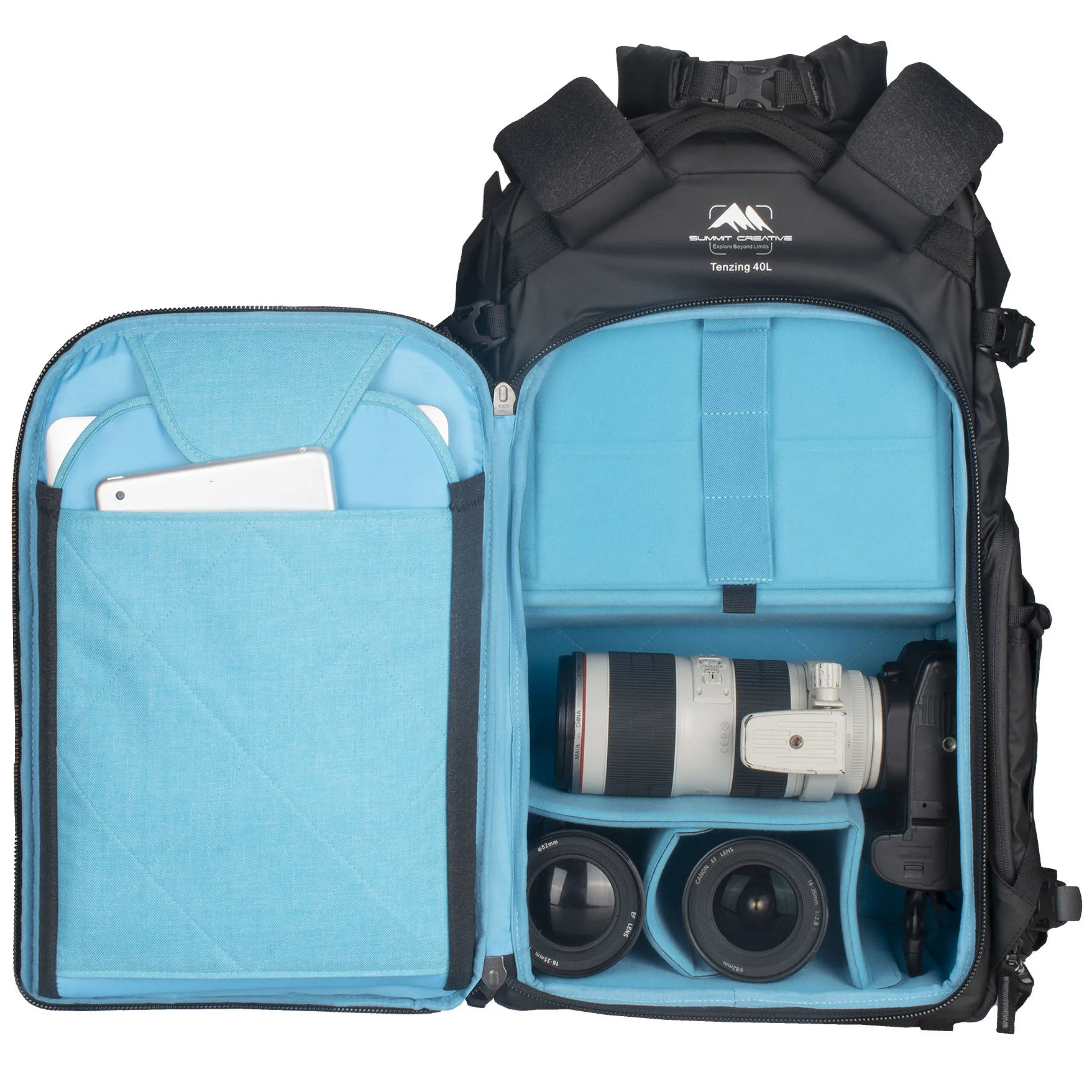 Summit Creative Large Rolltop Camera Backpack Tenzing 40L