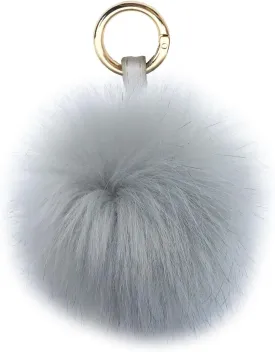 Unpafcxddyig Faux Fox Fur Ball Soft Pom Pom Keychain for Car Key Ring Phone Handbag Charm Tote Pendant