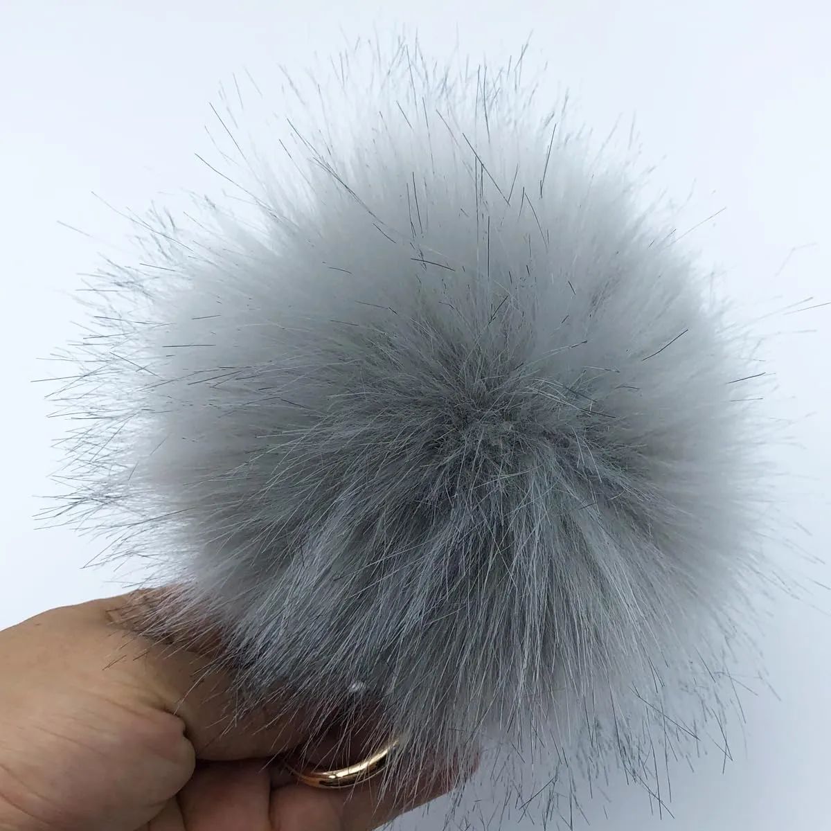 Unpafcxddyig Faux Fox Fur Ball Soft Pom Pom Keychain for Car Key Ring Phone Handbag Charm Tote Pendant
